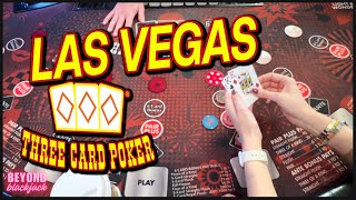 400 VS THREE CARD POKER in Las Vegas [upl. by Anjanette]