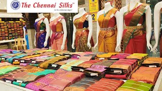 Chennai silks Christmas New saree collection 3 Pc combo saree soft silk paithani print silk saree [upl. by Lazarus683]