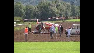 Flugzeugabsturz Flugplatzfest BacknangHeiningen Boeing PT17 Stearman Crash [upl. by Nitaf]