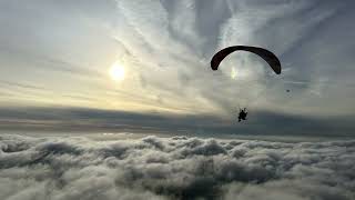 Flying Above the Clouds on my Paramotor amp Dudek Nucleon 4 [upl. by Ephrem]