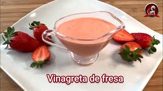 Vinagreta De Fresas 🍓 Aderezo Para Ensalada [upl. by Seugirdor45]