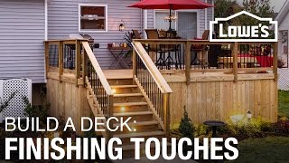 How To Build a Deck  Finishing Touches 5 of 5 [upl. by Ecidnac]