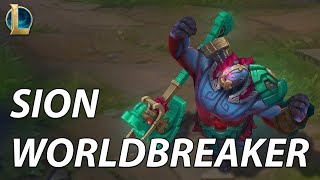 Worldbreaker Sion Skin Spotlight from League of Legends [upl. by Anallese]