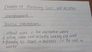 Chapter 23 summary Monitoring Jobs and inflation with CPI calculation example [upl. by Kcirad848]