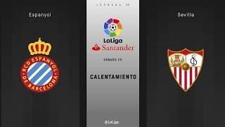 Calentamiento Espanyol vs Sevilla [upl. by Eidnar553]