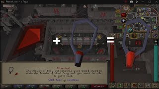 how to make Amulet of blood fury osrs [upl. by Tiler]