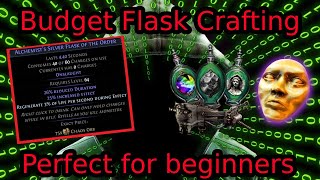 7 Divines in less than 5 Minutes Crafting basic flasks for easy profit  Poe 325 Settlers [upl. by Neeven]