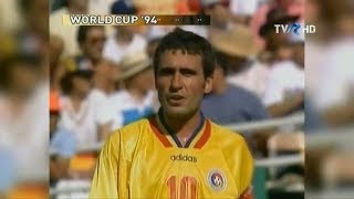 CM de Fotbal SUA 1994 Goluri Răducioiu şi Hagi în partida România  Columbia [upl. by Leahcim826]