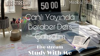 STUDY WITH ME LIVE 6 hours  Canlı Yayında 6 saat Ders Çalışalım📚 60x6 Pomodoro  studywithgizem [upl. by Otrebmal903]