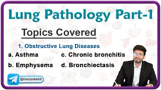 Lung Pathology Part  1  Asthma Chronic Bronchitis Emphysema and Bronchiectasis [upl. by Nerej]