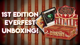 1st Edition EVERFEST Booster Box Opening  Flesh and Blood TCG [upl. by Chao]