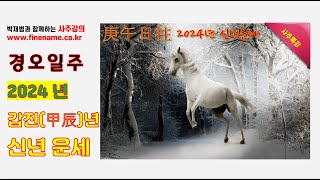 경오일주 2024년 갑진년 신년운세 사주분석 [upl. by Derzon827]