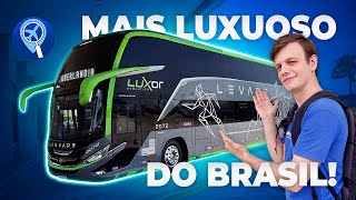 Como é viajar no ônibus mais luxuoso do Brasil Luxor da Levare [upl. by Imhskal806]