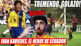 🇪🇨 EXTRANJERO REACCIONA a IVAN KAVIEDES el HÉROE de ECUADOR  SUS MEJORES JUGADAS Y GOLES [upl. by Nwhas]