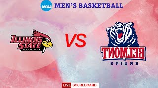 Illinois State Redbirds VS Belmont Bruins  NCAA Mens Basketball Live Scoreboard [upl. by Gomar]