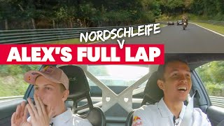 Alex Albons Nordschleife Hot Lap With Liam Lawson In the Passenger Seat [upl. by Franni312]