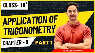 Class 10 Application of Trigonometry  NCERT Solutions  CBSE Board Exam Preparation [upl. by Yltnerb]