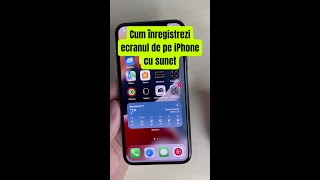 Cum înregistrezi ecranul de pe iPhone cu sunet  shorts [upl. by Tamara]