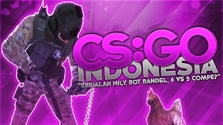 CSGO Indonesia  quotKesialan Mily Bot Bandel 6 vs 5 Competitivequot [upl. by Fogel]