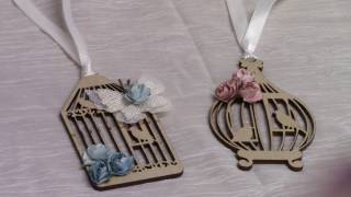 Designs by Shellie Wood Bird Cage Embellishments and Kaisercraft Flowers [upl. by Ramar630]