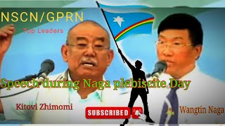 Kitovi Zhimomi and Wangtin Naga Speech during Naga Plebiscite Day at NBCC Convention centre Kohima [upl. by Treiber140]