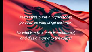 Albanian National Anthem  quotHymni I Flamuritquot SQEN [upl. by Jeramie]