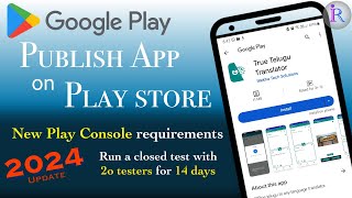 How to publish app in Google Play Store  2024 update [upl. by Iralam165]