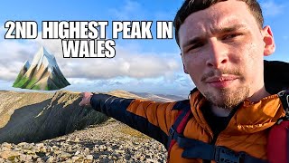 Solo Hiking to the 2nd Highest Peak in Wales Carnedd Dafydd amp Llewelyn Snowdon 3451ft Elevation [upl. by Nnaxor]