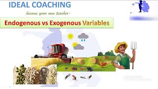 EXOGENOUS VS ENDOGENOUS VARIABLES ENGLISH [upl. by Akkinahs459]