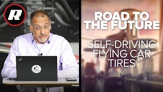 Cooley On Cars Goodyear unveils a tire for selfflying cars  Road to The Future [upl. by Ezitram]