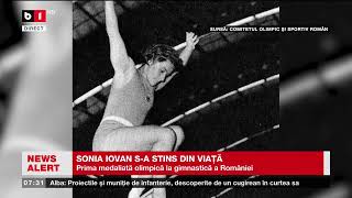 SONIA IOVAN PRIMA MEDALIATĂ OLIMPICĂ LA GIMNASTICĂ A ROMÂNIEI S A STINSI DIN VIAȚĂȘtiri B1TV [upl. by Nannerb]