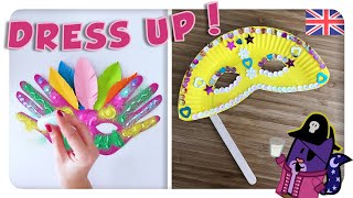 DIY CARNIVAL Masks 🎭 3 easy IDEAS ✂️ COSTUMES for KIDS 🌈 Gato Rainbow amp Gata Moon [upl. by Hunfredo178]