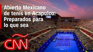 Acapulco se pone a prueba con el Abierto Mexicano de tenis tras el huracán Otis [upl. by Jordison]