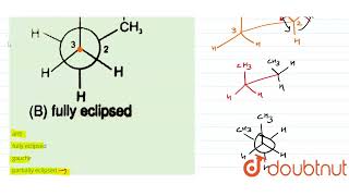 Newman projection of Butane is given C2 is rotated by 120º along C2C3 bond in anticl [upl. by Onibas]