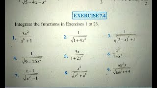 12 th NCERT MathematicsINTEGRATION CALCULUS  EXERCISE74 SolutionPathshala  hindi [upl. by Portie]