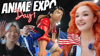 My First Time In AMERICA Vlog Anime Expo Day 1 [upl. by Aneehsirk]