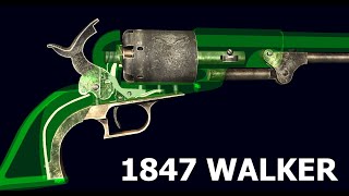 How a 1847 Colt Walker Revolver Works [upl. by Felike547]