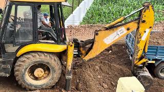 JCB DOZER AT WORK ।। JCB BACKHOE ।। ROAD MACHINE ।। HEAVY MACHINE ।। [upl. by Aylatan7]