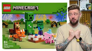 URODZINY PROSIACZKA 🐽 LEGO MINECRAFT 21281 RECENZJA [upl. by Amitie]