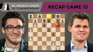 Carlsen vs Caruana Game 10 Analysis  World Chess Championship 2018 [upl. by Bordy]