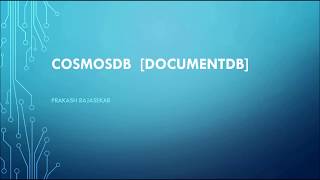 Cosmos DB  DocumentDB  TAMIL [upl. by Willamina]