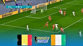 Belgium vs Cote dIvoire  International Friendly Match 2020  08 October 2020  PES 2017 PCHD [upl. by Gawlas]