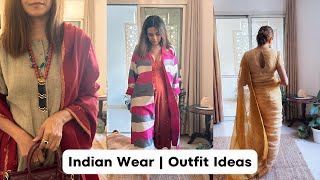 Evening Wear Outfit Ideas  Indian Wear Evening Outfits  Ethnic Outfits [upl. by Cirad]