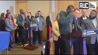 Meek Mill Starts Crying After Prison Reform Bill Gets Passed In Philly [upl. by Eissoj]