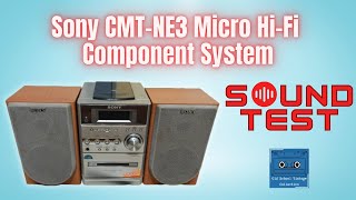 Sony CMTNE3 Micro Hifi System Sound Test [upl. by Neltiak411]