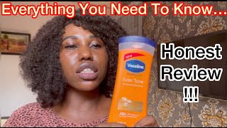 Best brightening lotion for all skin types PRODUCT REVIEW Vaseline Intensive Care Even Tone [upl. by Vanni]