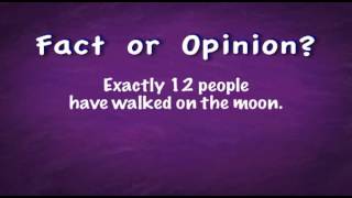 Fact Versus Opinion Song  Educational Music Video [upl. by Innig932]