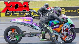 TOP 10 STREET BIKES AND DRAG BIKES MOTORCYCLE DRAG RACING XDA RACING EXCITEMENT AT TOP IHRA TRACK [upl. by Farron]