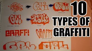 10 Types of Graffiti [upl. by Mond]