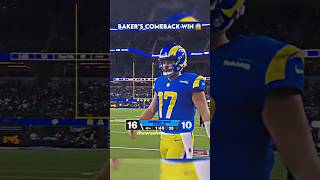 Baker Mayfield LEADS COMEBACK WIN in his Rams DEBUT 🤯 shorts [upl. by Treacy]